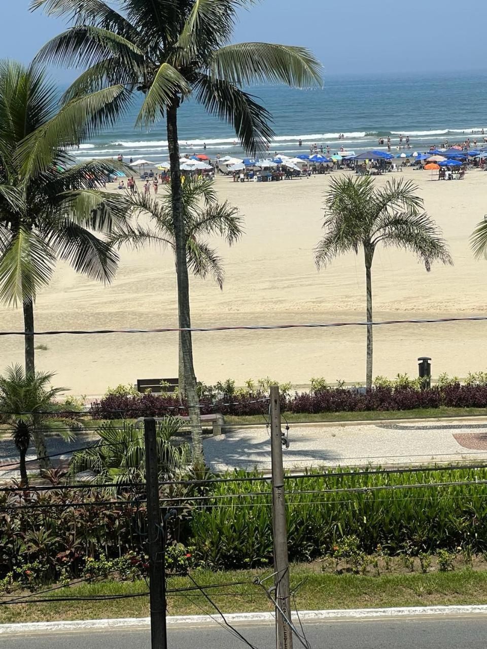 Guilhermina Pe Na Areia Vista Mar Praia Grande  Exterior foto